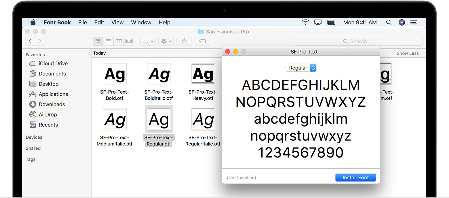 Download windows fonts on mac high sierra
